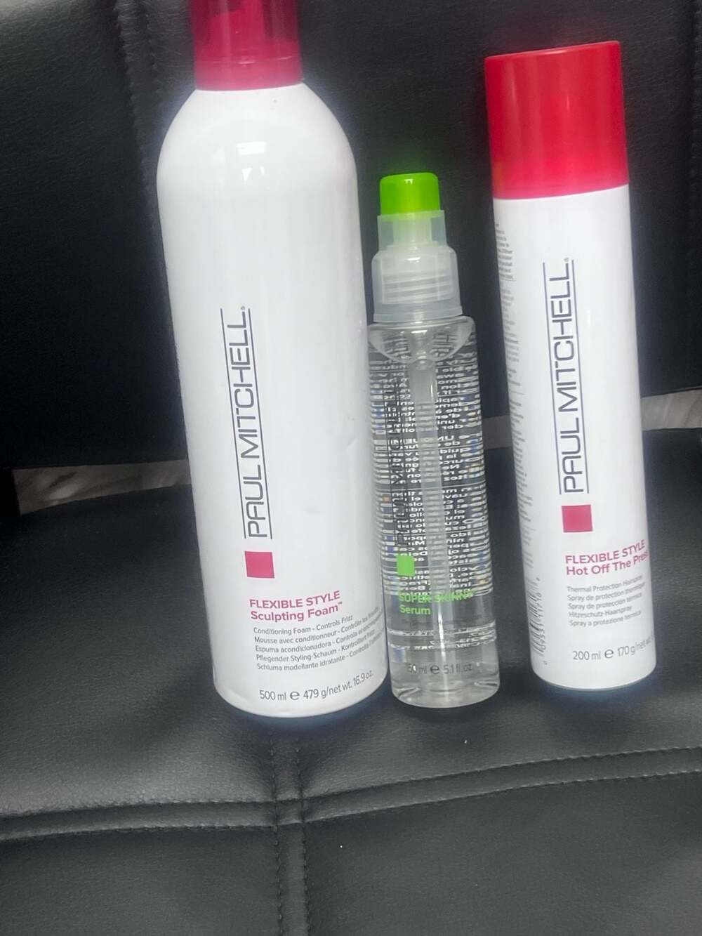 Paul Mitchell  Sculpting foam, super skinny and hot off the press trio